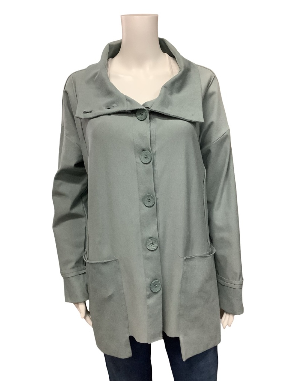 Ozai N KU Button Up Collared Jacket Size: M